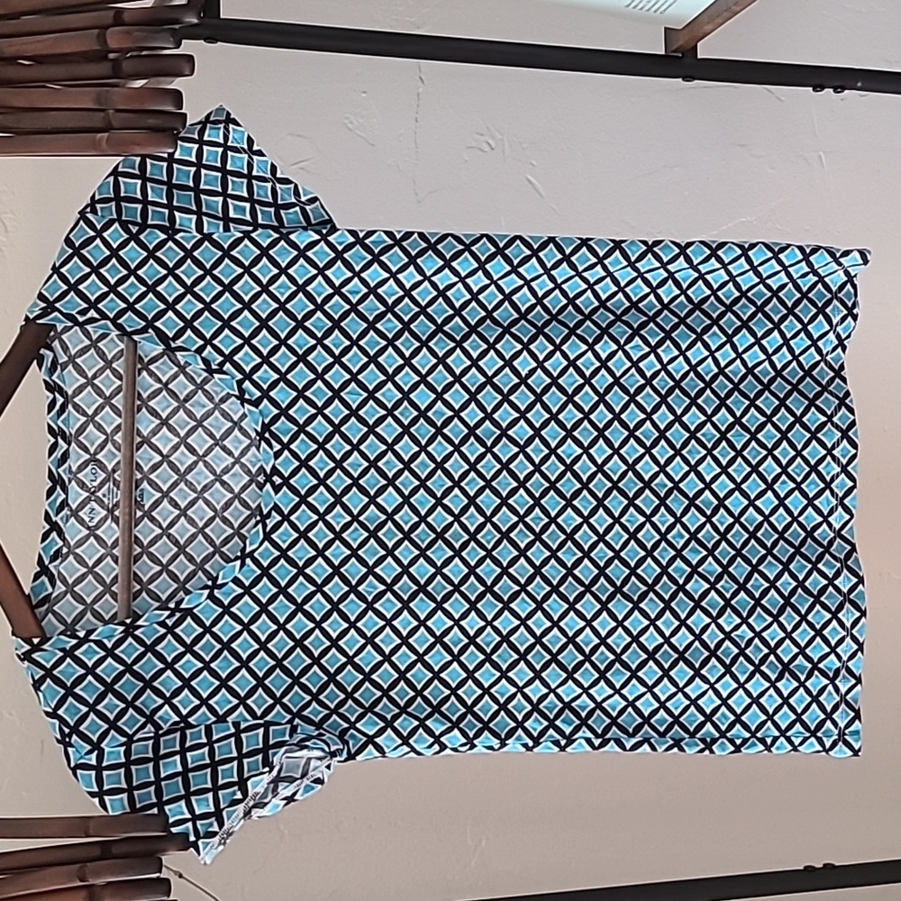 Ann Taylor turquoise print tee